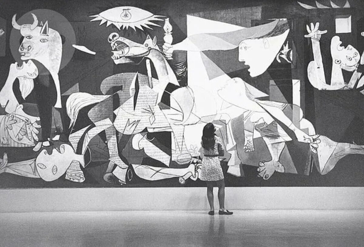 Девять картин. Картина Герника Пабло Пикассо. Анри Матисс Герника. Герника 1936 Пикассо. Джон Стирс Герника.