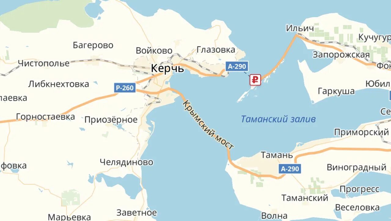 Крымский мост соединяет какие. Керченский мост на карте крыма.