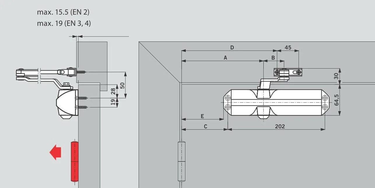 Доводчик дверной размер. TS-68 дверной доводчик Dorma. Доводчик двери Dorma TS-68. Доводчик Дорма ТС 68. Доводчик дверной Dorma TS-68 en2-4.