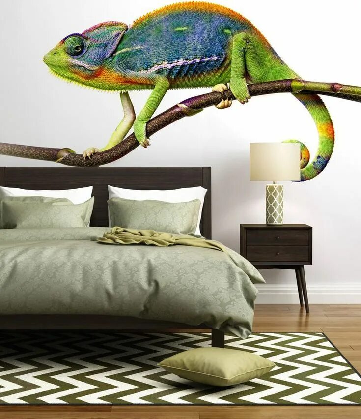 Обои хамелеон для стен в интерьере Обои Tiffany Chameleon CH101 купить в Москве Интерьерус