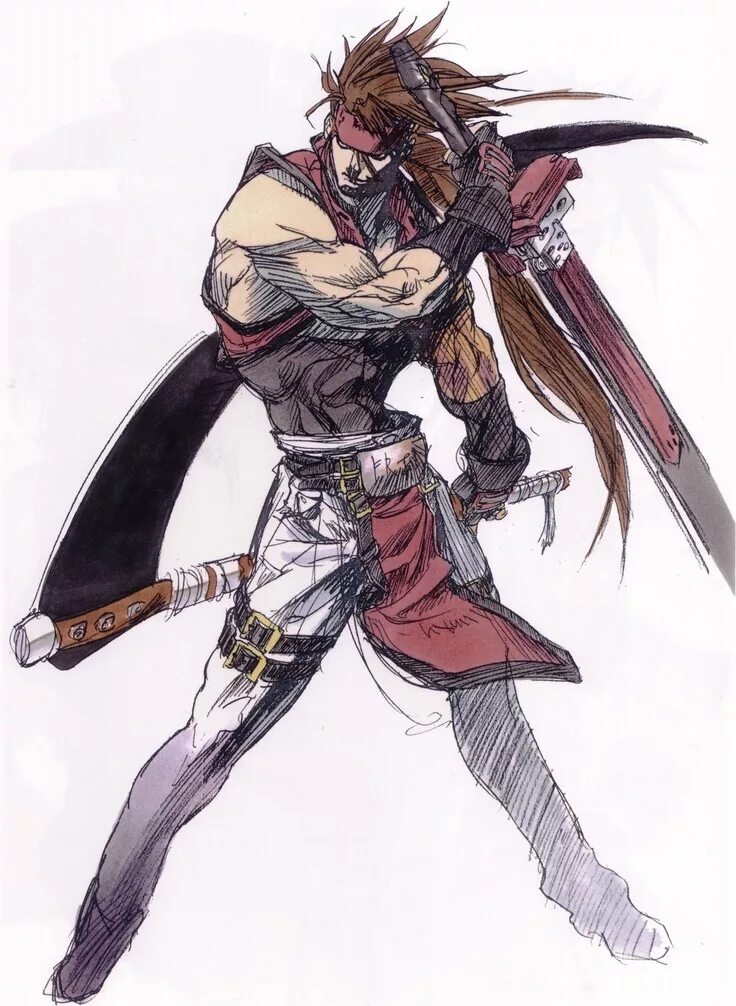 Guilty gear art. Гилти гир кусаригама. Guilty gear xrd sol badguy. Guilty gear art. Гилти гир.