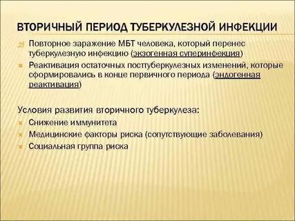 Первичный период туберкулеза