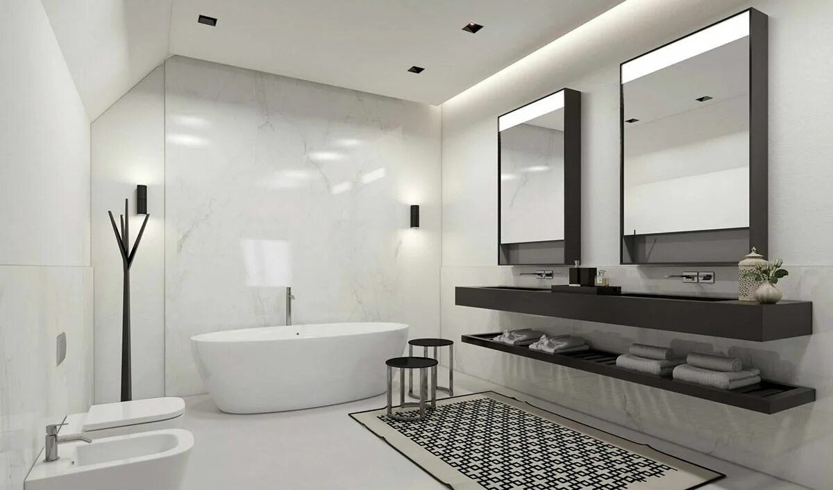 Ванная комната 2023 фото. Шикарная ванна в стиле Минимализм. Ванная в современном стиле геометрия. Зеркало в ванной в стиле Минимализм. Ванная Германия.
