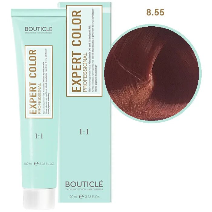 Краска для волос bouticle купить. Эксперт колор 8.55. Bouticle Expert Color перманентный крем-краситель для волос. Bouticle Expert Color красный. Краска Бутикле 8.55.