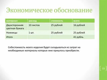 Экономическое обоснование проекта закона