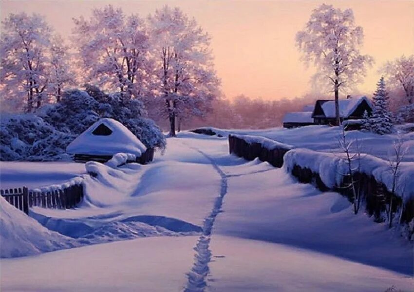 Изображение зимний пейзаж. Художник-пейзажист евгений карлович. художник евгений карлович пейзажи. зима художник-пейзажист евгений карлович. художник евгений карлович зимние пейзажи.