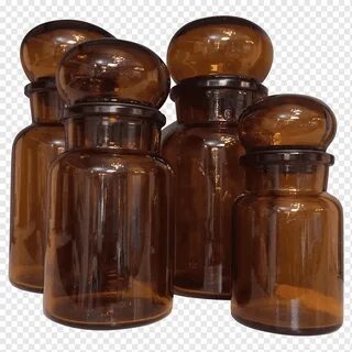 Флаконы коричневые