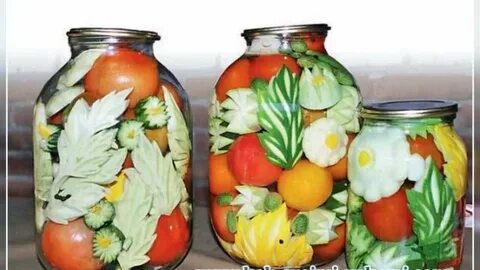 Овощи в банке заготовки