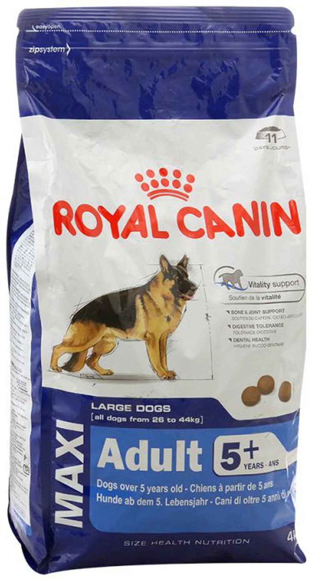 Корм royal canin maxi. Роял Канин Эдалт для собак крупных пород 20кг. Корм для собак Роял Канин клубный для крупных собак. Роял Канин для собак макси Эдалт 20кг. Роял Канин немецкая овчарка Эдалт.