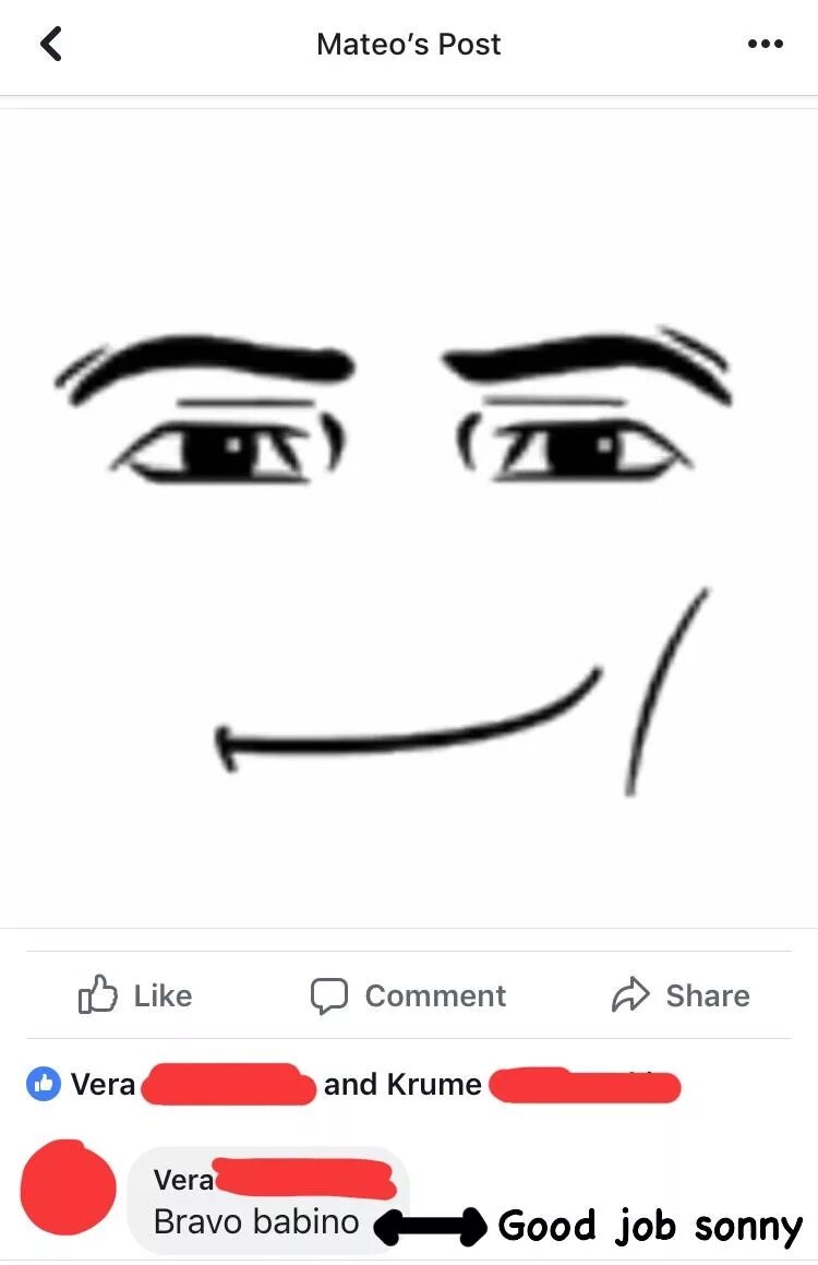 Man face roblox