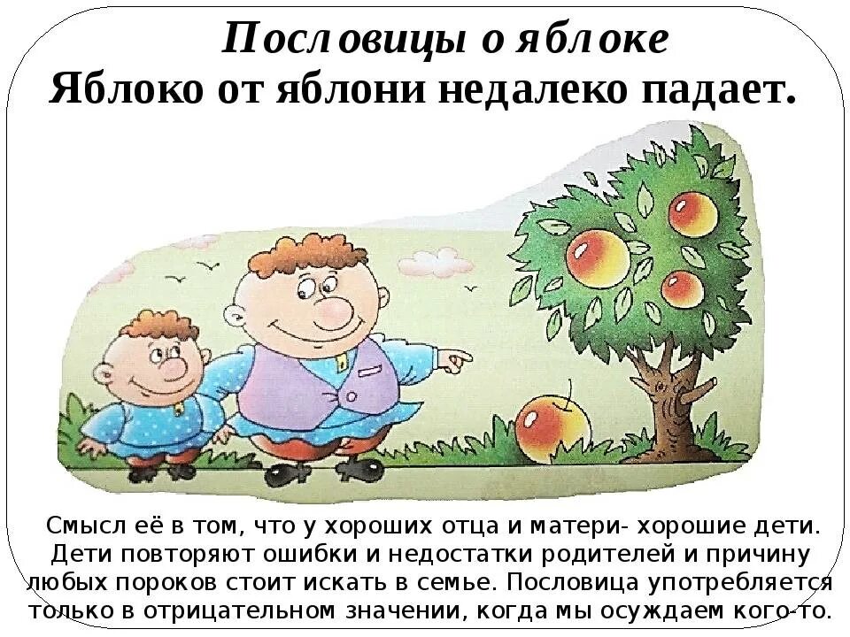 Мимо яблоко. Пословица яблоко от яблони недалеко падает. Пословица яблоня от яблони недалеко падает. Иллюстрация к пословице. Яблоко от яблони недалеко падает смысл.