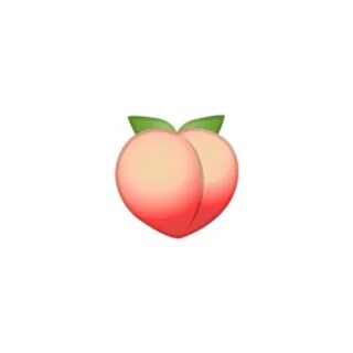 peach peachy peachemoji emoji lol sticker by @-elizbee.
