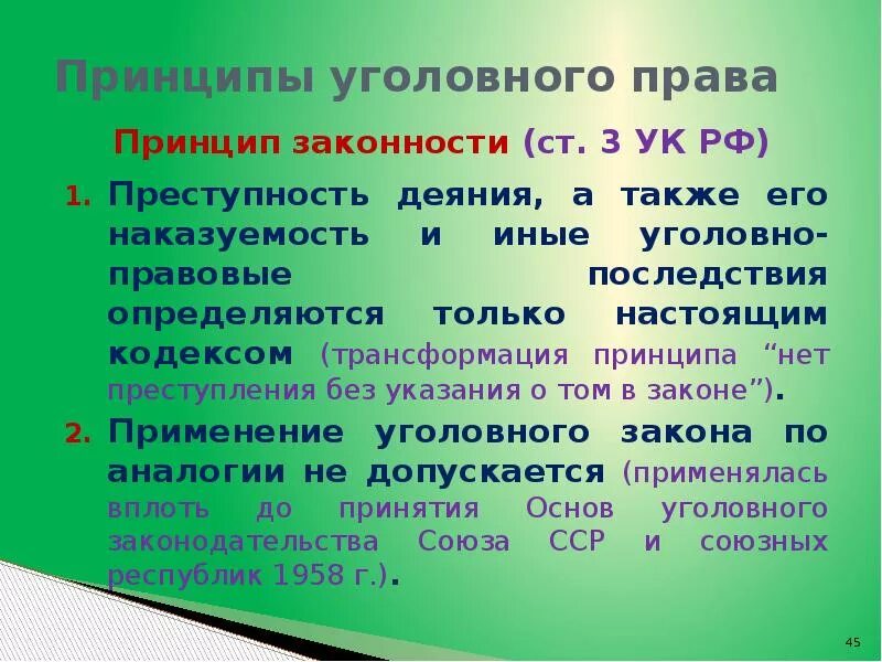 Преступность и наказуемость деяния определяется. Применение уголовного законодательства. Принципы уголовного прав. Уголовное право принципы. Принцип законности ст 3 УК РФ.