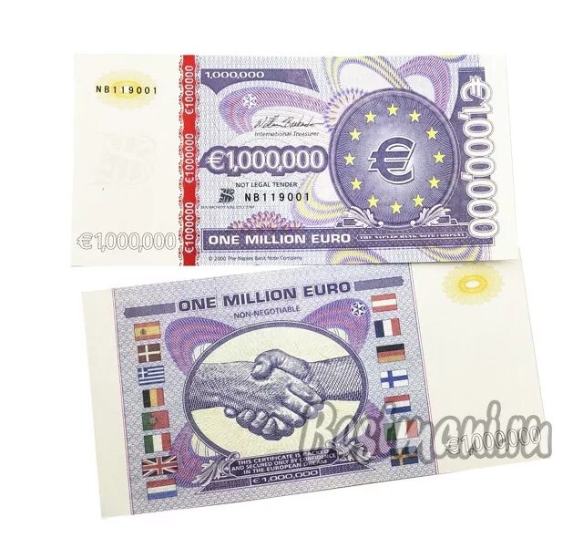 1000000 Евро купюра. Купюра миллион евро. Сувенирная банкнота 1000000. Миллион евро одной купюрой.