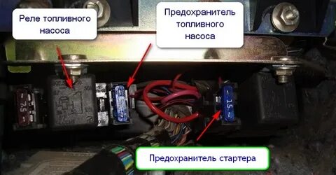 Замена реле стартера приора