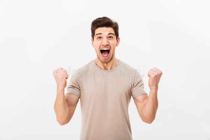 Довольный человек. Мужик показывает большой палец. Большой палец вверх. Сжать довольный. Довольный клиент.