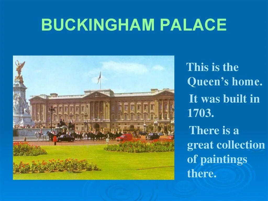 It was built in the