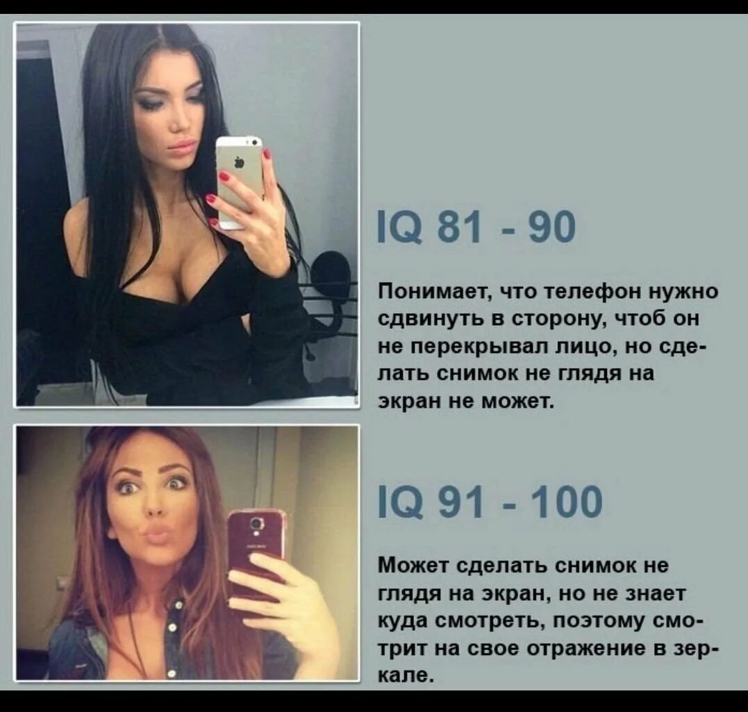 Не надо телефон нужен. Айкью девушки по селфи. Уровень IQ по селфи в зеркале. Определяем IQ по селфи девушки.