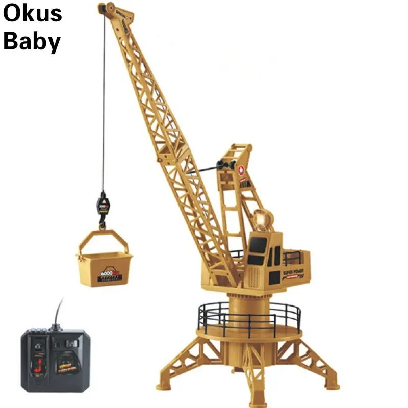Игрушечный управления. Кран строительный ру 8054e. кран детский игрушка dlx crane 02. автокран yako m7369 желтый. игрушечный подъемный кран на пульте управления cheetah the king tower crane rc.