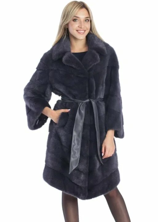 Норковая шуба с отложным воротником Т1813 - магазин шуб Diana Furs