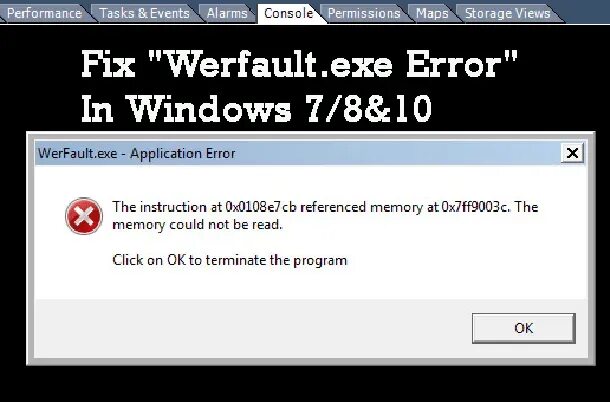 Что значит application error. Werfault. Exe ошибка. Ошибка приложения. Werfault ошибка приложения.