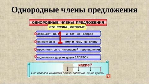 Однородные дополнения примеры 4 класс