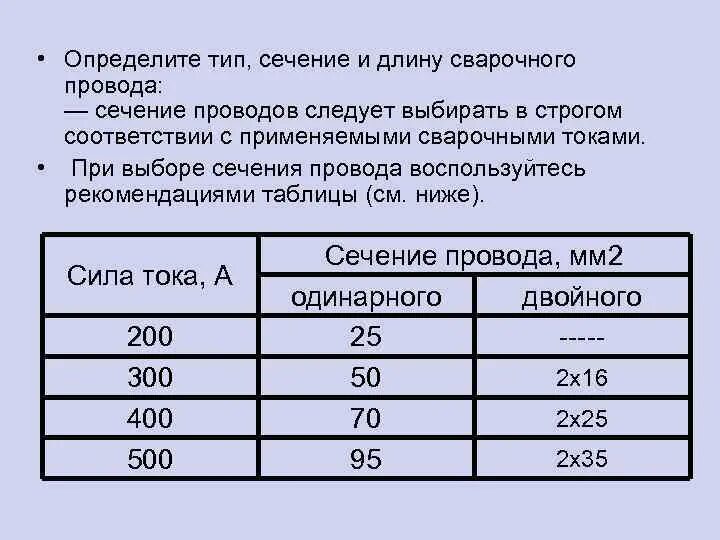 Какая должна быть длина сварочного кабеля. Расчет сечения сварочного кабеля по току таблица. Расчет сечения сварочного кабеля. Кабель какого сечения нужен для сварочного аппарата. Диаметр провода для сварочного аппарата 220в.