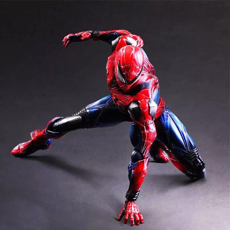 Spider man action. Фигурки play arts kai spider-man. square enix человек паук. play arts kai marvel человек паук. spider man marvel фигурка.
