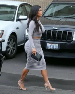 Kim Kardashian in Tight Dress out in Beverly Hills. 