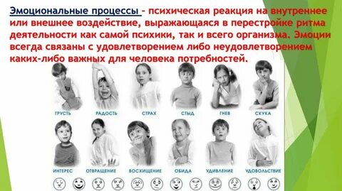 Индивидуальные особенности эмоциональных процессов