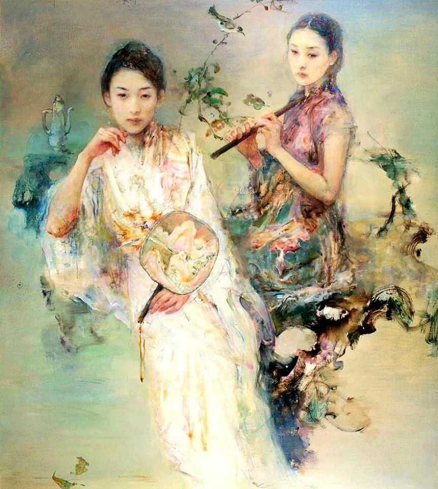Чжихай чжан. Хэ цзяин (he jiaying). Картины художников китая. Китайская художница чжанг. Хэ цзяин (he jiaying).