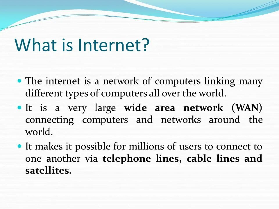 Means of internet. What is the Internet. Английский в интернете. Internet is. Internet презентация на английском.