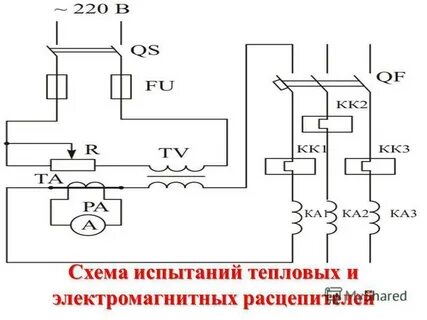 Автоматический выключатель с тепловым и электромагнитным расцепителем