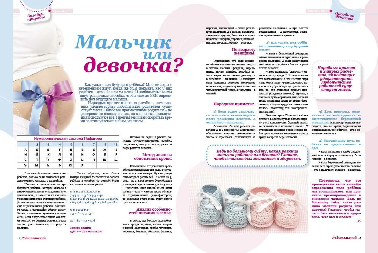 Кто будет мальчик или девочка приметы