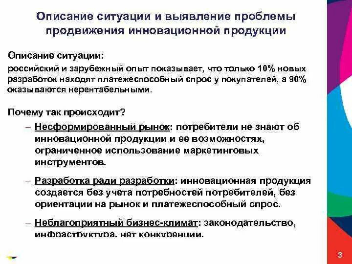 Проблемы продвижения проекта. Проблемы продвижения проекта