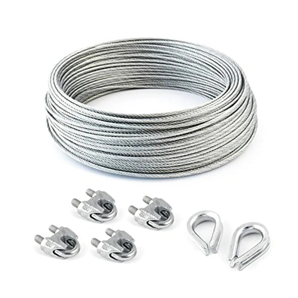 Купить трос 3 мм. Galvanized wire Rope Clamp 10mm. Steel wire 2 mm. Трос wire System 979055. Трос Galv 6x7+FC (Galv).