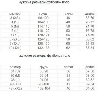 Лакост размерная сетка