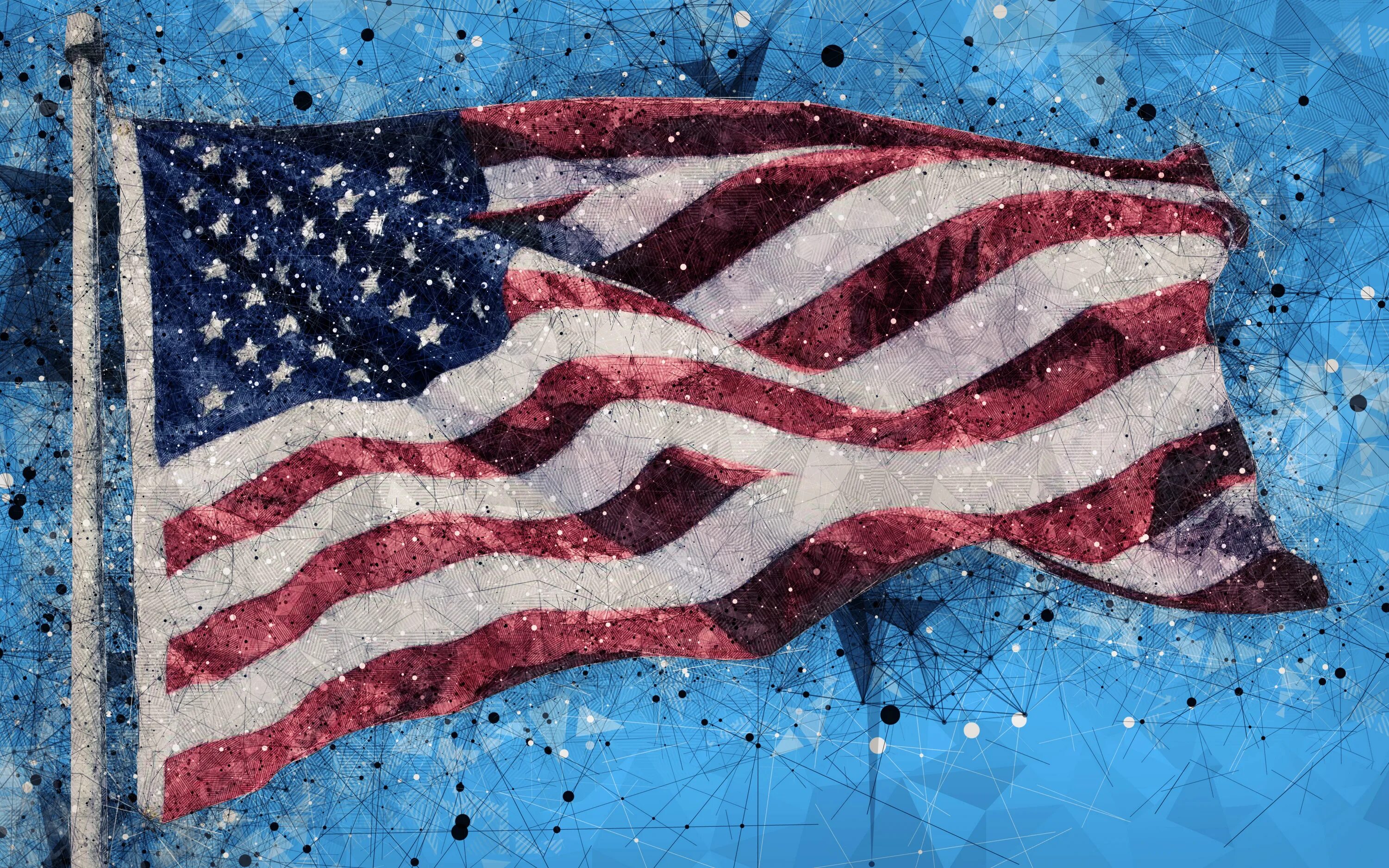 Флаг Америки 2022. Американский флаг. США арт. Американская тематика.