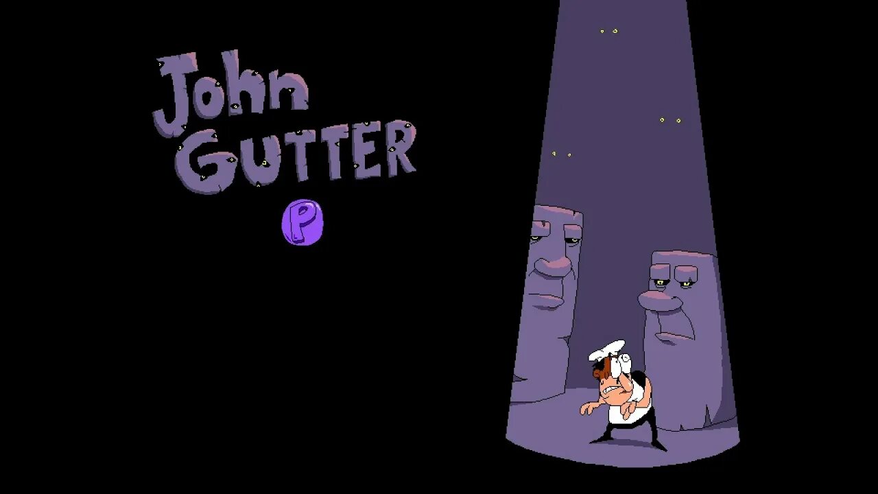 Pizza Tower John Gutter. John Gutter pizza Tower title Card. Джон колонна pizza Tower. Pizza Tower стим.