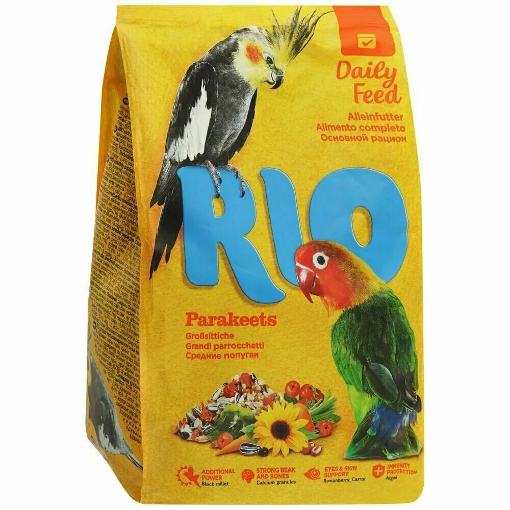 корм рио для средних попугаев 20кг. рио для волнистых попугаев 500 гр. рио сухой корм для средних попугаев 500 гр. рио основной рацион для волнистых попугаев. попуг.