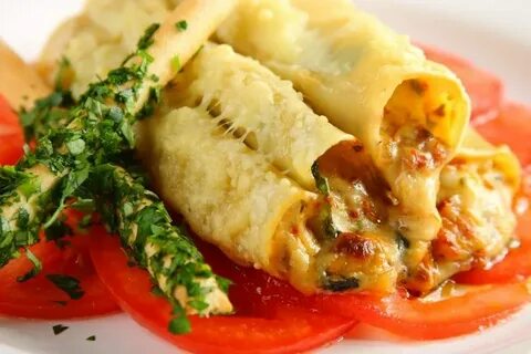 Каннеллони рецепт с сыром и сливками