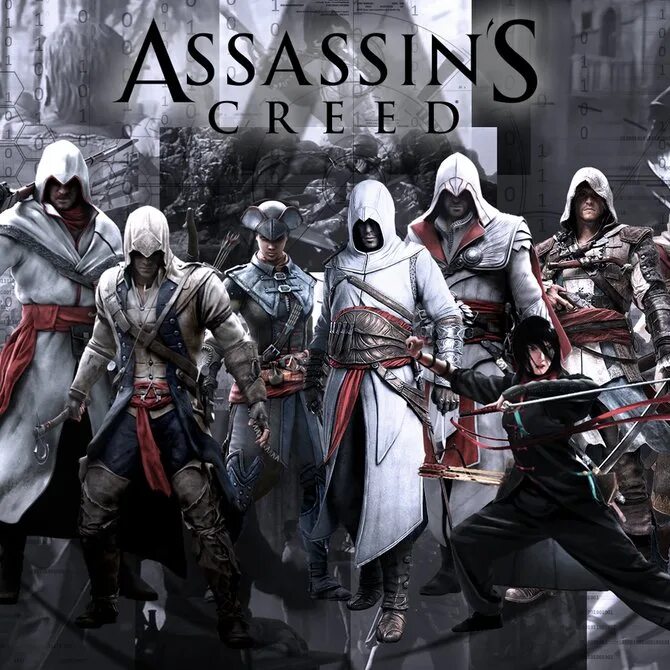 Крид 1 2. Ассасин Крид 1. Assassins Creed Эцио Альтаир Коннор. Ассасин Крид 2. Assassin's Creed 1 и 2.