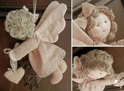 Ангелочки из ткани своими руками