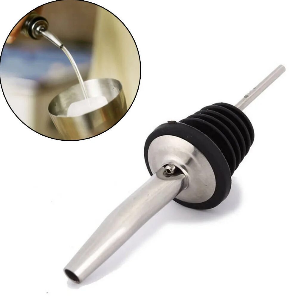 Дозатор (pourer retro gold). Набор насадок-дозаторов на бутылку set 4 bottle stopper, 4 шт. Носик для бутылки с маслом. Pour spout. Насадка на бутылку.