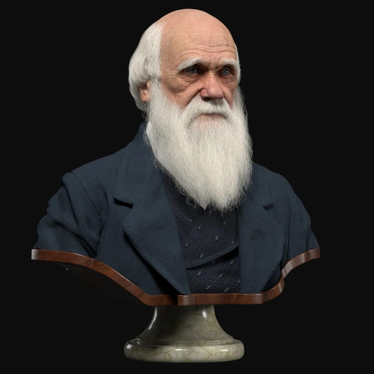 Дарвин это. Дарвин в профиль.