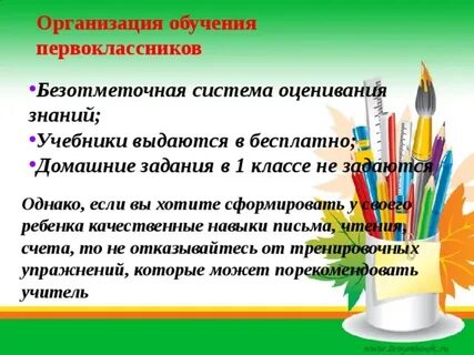 Программа обучения первоклассника