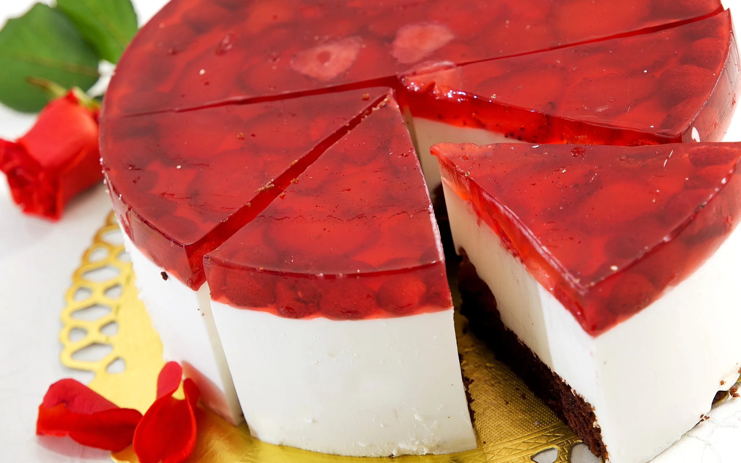 Rose jelly vegan cake Vegan cake, Peach cake, Food