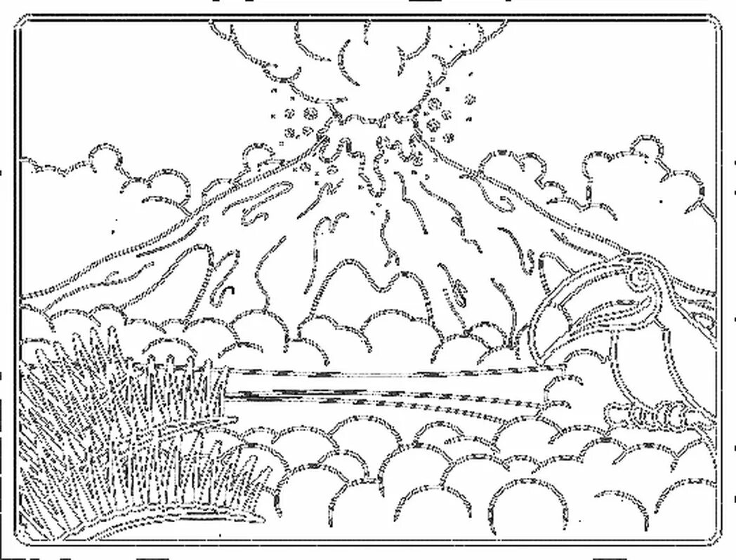 Раскраска лава лава а4. Вулкан раскраска. Вулкан раскраска для детей. Раскраска вулкан и динозавры. Раскраска для детей вулкан с динозаврами.