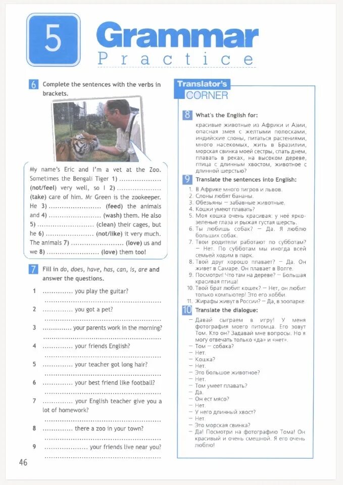 Fill in do does have