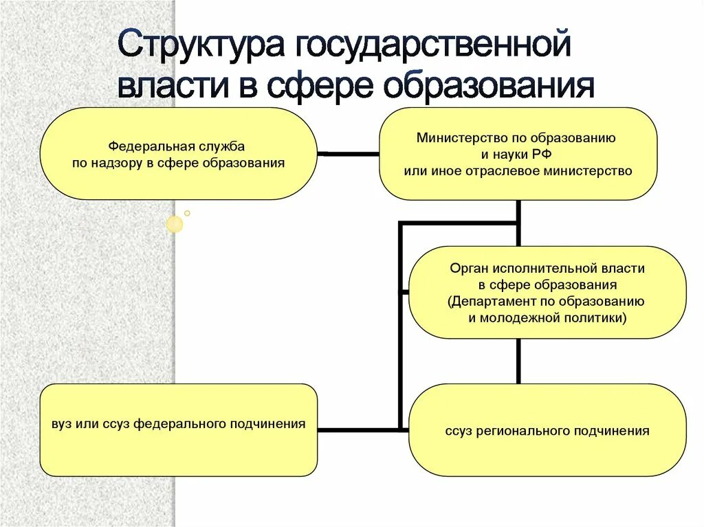 Федеральные органы государственной власти в сфере образования. Федеральный орган исполнительной власти в сфере образования. Структура органов власти в сфере образования. Структура органов государственной власти. Федеральный уровень управления образованием